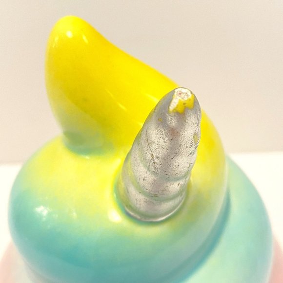 Fun Ceramic Unicorn Poop Emoji Bank Pastel Rainbow Colors *read* - Picture 5 of 5